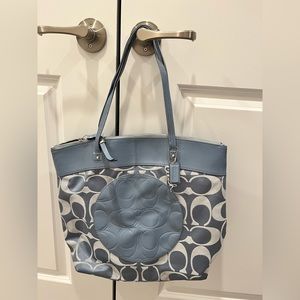 Blue Coach Purse and Wallet